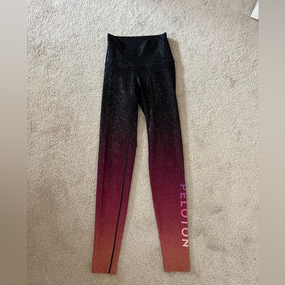 Peloton x WITH sunrise fade sparkle high waist set worn once! - Picture 9 of 9